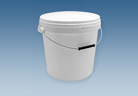 Plastspand rund med låg 20 L