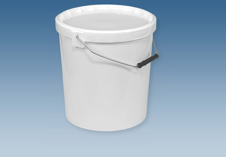 Plastspand rund med låg 10 L