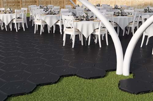 Flexible Flooring System under ett bröllop
