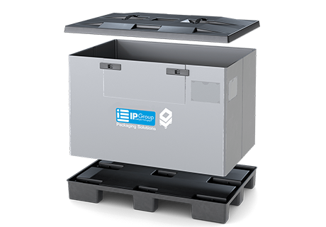 Palcom Containers Pall container HD-128 i mål 1200x800x950 mm er en Heavy Duty ...